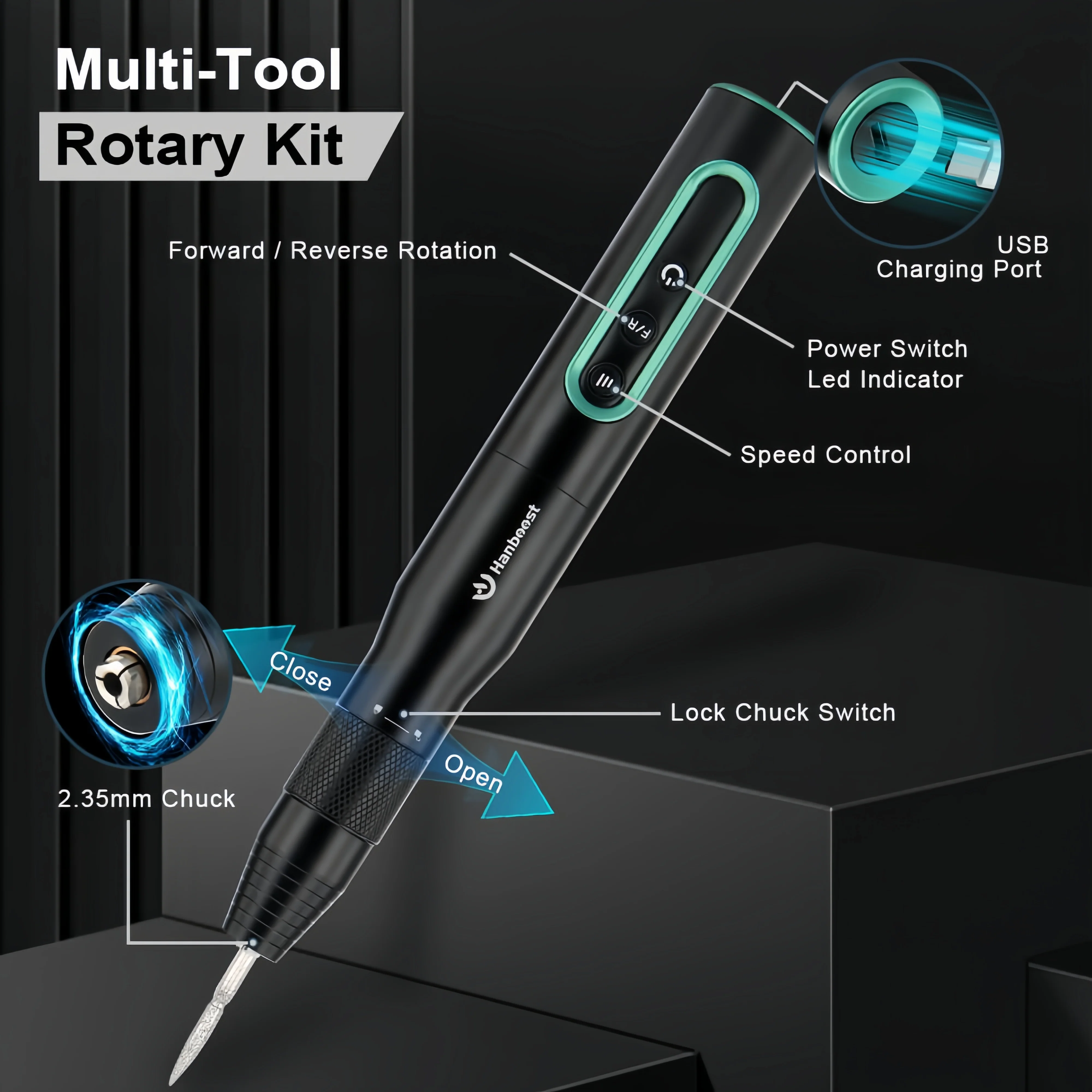Hanboost® S2 Electric Cordless Rotary Tool Kits for DIY Maker & Craftsmen - Image 5