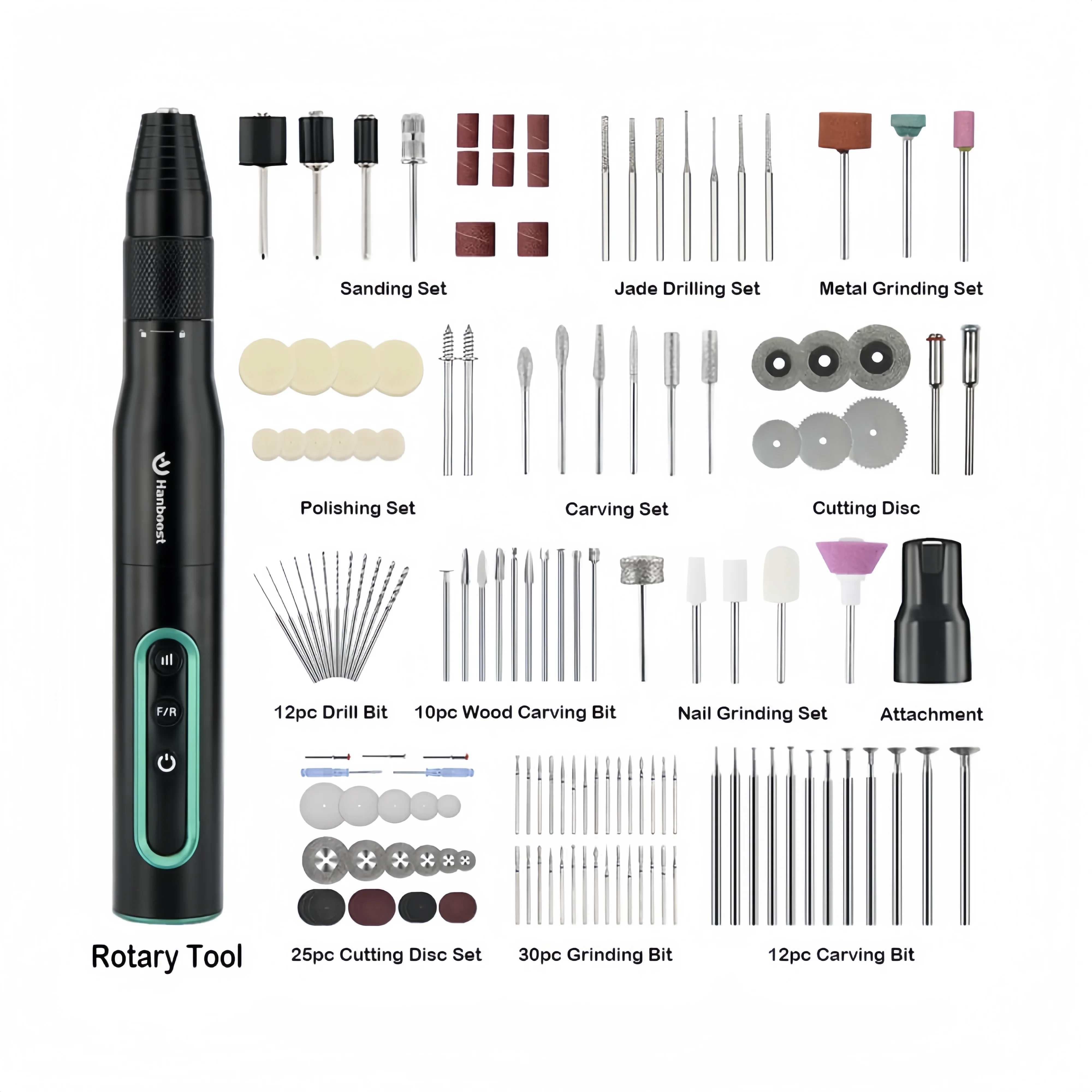 Hanboost® S2 Electric Cordless Rotary Tool Kits for DIY Maker & Craftsmen - Image 9