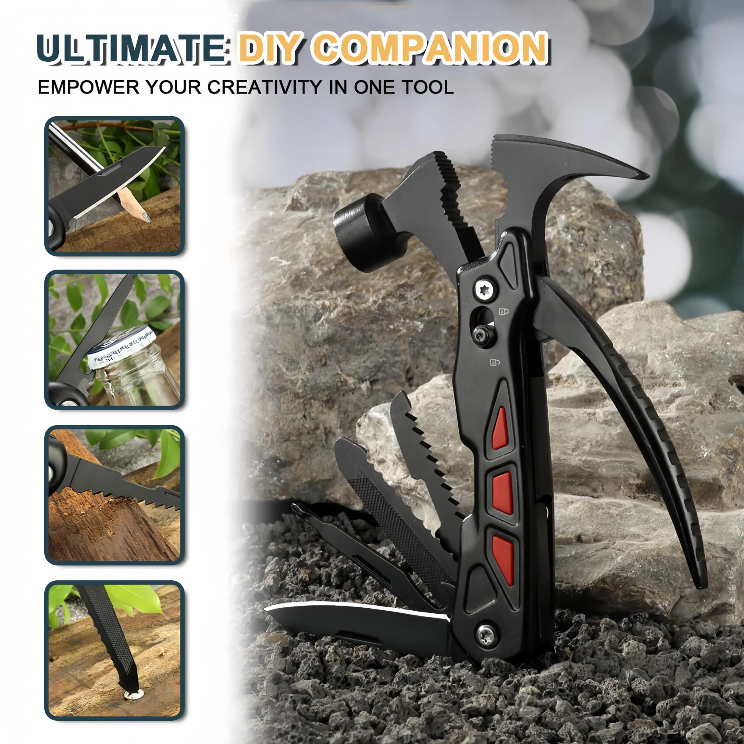 MakerJoy H1 Multi Tool Hammer 12 in 1 with Safety Lock - Image 3