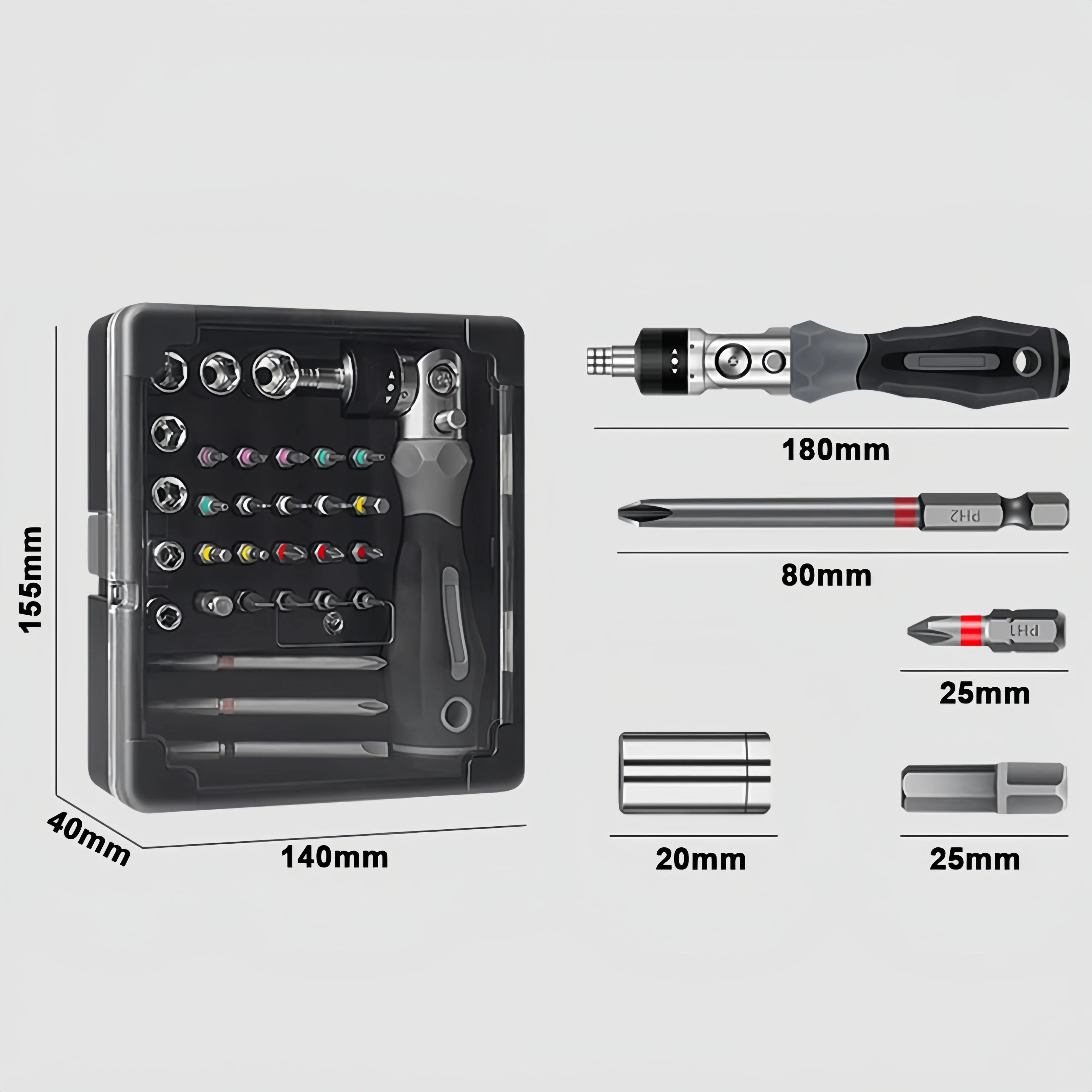 MakerJoy 31 in 1 Ratchet Screwdriver Set - Image 4